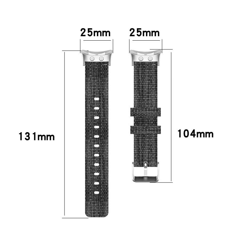 For Garmin Forerunner 45 / 45S / Swim 2 Universal Nylon Canvas Replacement Wrist Strap Watchband