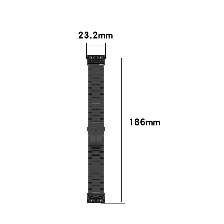 For Garmin Forerunner 35 / 30 Universal Three Beads Stainless Steel Replacement Wrist Strap Watchband