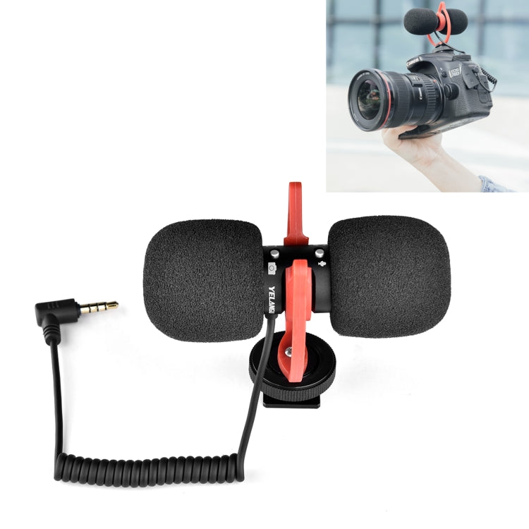 YELANGU MIC11 SLR Camera Mobile Phone Two-way Recording Microphone My Store