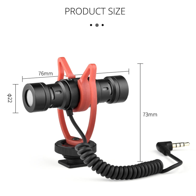 YELANGU MIC11 SLR Camera Mobile Phone Two-way Recording Microphone My Store