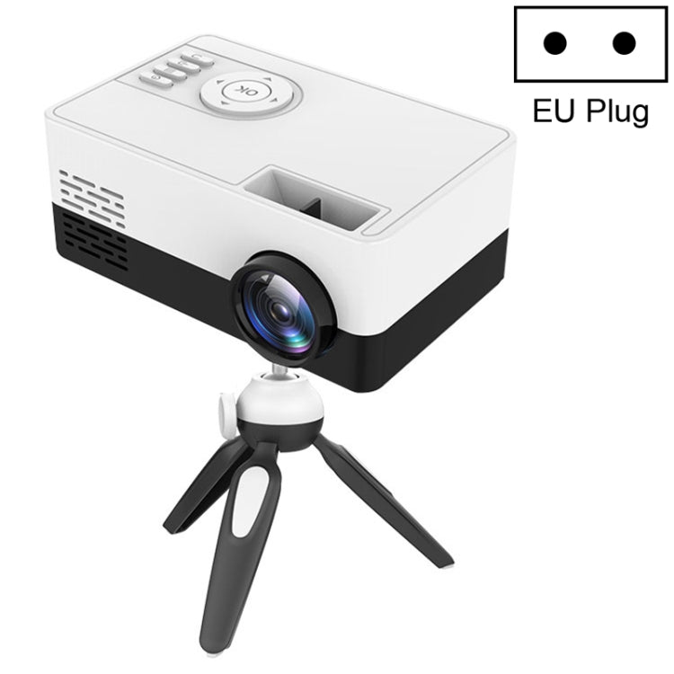 J15 1920 x 1080P HD Household Mini LED Projector with Tripod Mount Support AV / HDMI x 1 / USB x1 / TF x 1 Reluova