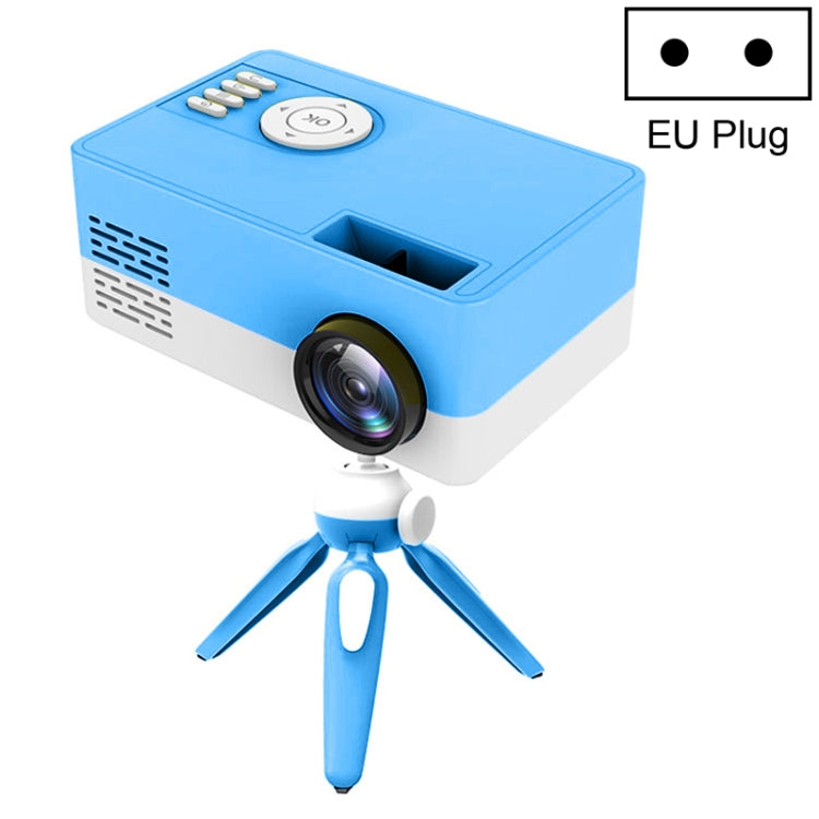 J15 1920 x 1080P HD Household Mini LED Projector with Tripod Mount Support AV / HDMI x 1 / USB x1 / TF x 1