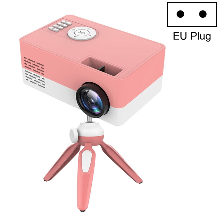 J15 1920 x 1080P HD Household Mini LED Projector with Tripod Mount Support AV / HDMI x 1 / USB x1 / TF x 1