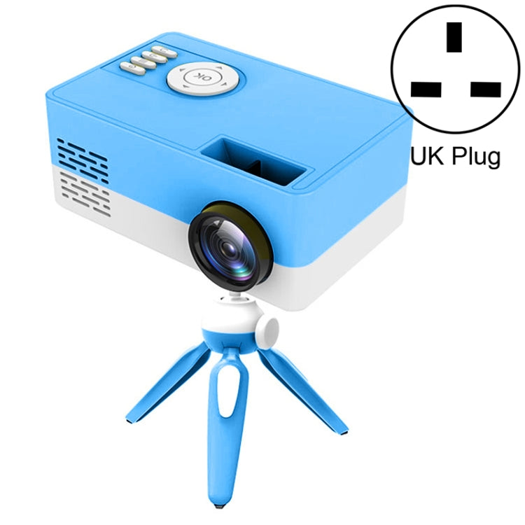 J15 1920 x 1080P HD Household Mini LED Projector with Tripod Mount Support AV / HDMI x 1 / USB x1 / TF x 1