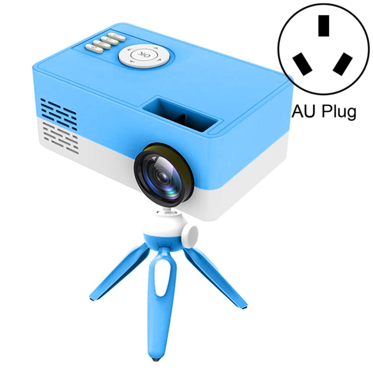 J15 1920 x 1080P HD Household Mini LED Projector with Tripod Mount Support AV / HDMI x 1 / USB x1 / TF x 1 Reluova