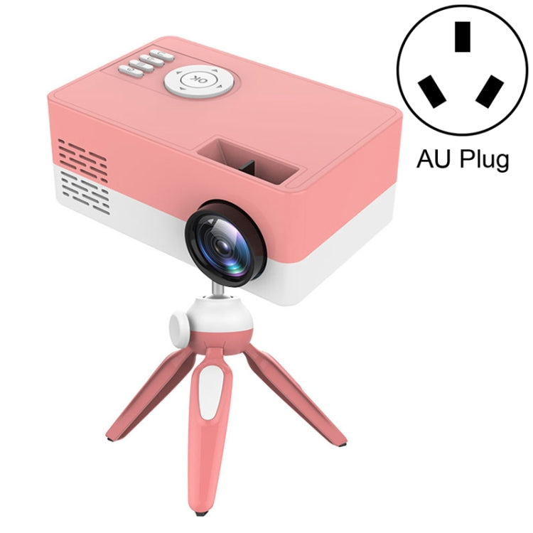 J15 1920 x 1080P HD Household Mini LED Projector with Tripod Mount Support AV / HDMI x 1 / USB x1 / TF x 1