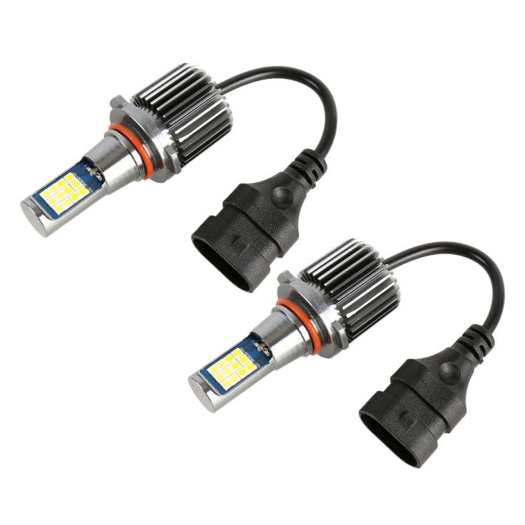 2 PCS DC12-24V / 10.5W Car Double Colors Fog Lights with 24LEDs SMD-3030 & Constant Current, Box Packaging