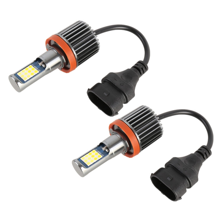 2 PCS DC12-24V / 10.5W Car Double Colors Fog Lights with 24LEDs SMD-3030 & Constant Current, Box Packaging