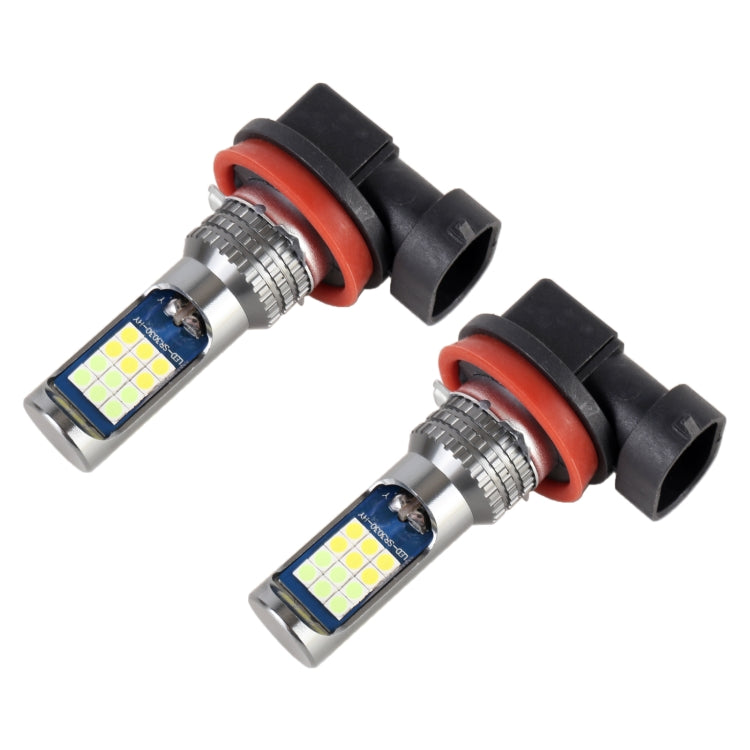 2 PCS DC12-24V / 8.6W Car Double Colors Fog Lights with 24LEDs SMD-3030 & Constant Current, Bag Packaging