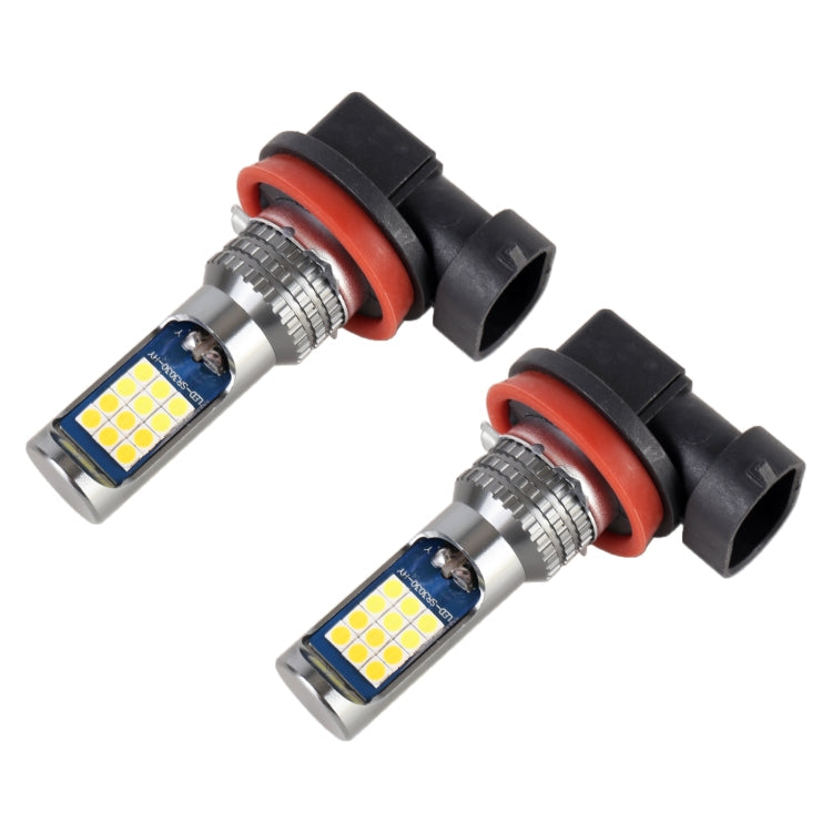 2 PCS DC12-24V / 8.6W Car Double Colors Fog Lights with 24LEDs SMD-3030 & Constant Current, Bag Packaging