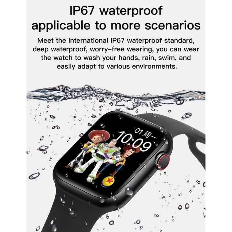 T500+ 1.75 inch IPS Screen IP67 Waterproof Smart Watch, Support Sleep Monitor / Heart Rate Monitor / Bluetooth Call