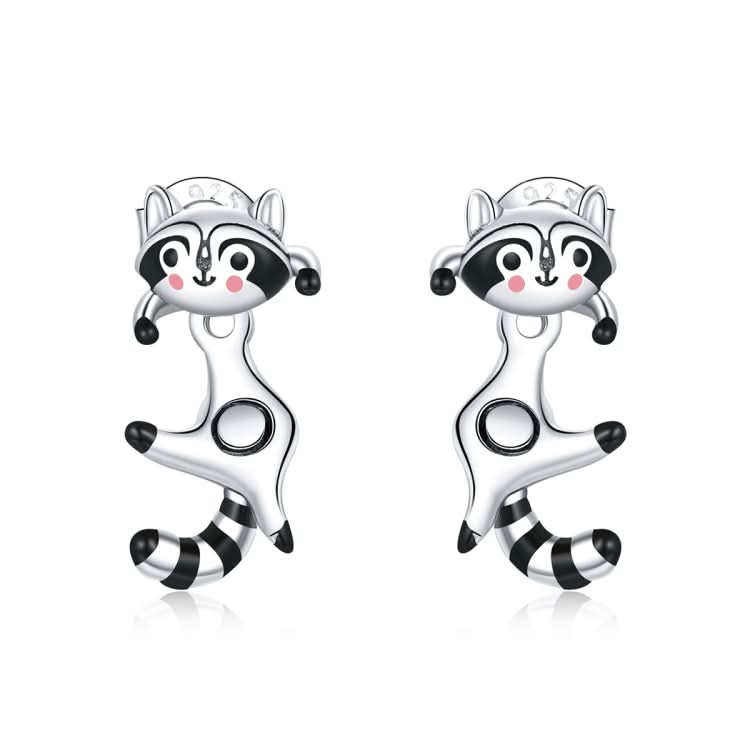 S925 Sterling Silver Raccoon Women Earrings Reluova