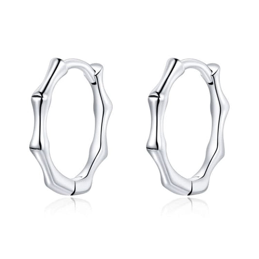 S925 Sterling Silver Fashion Bamboo Joint Women Earrings Reluova