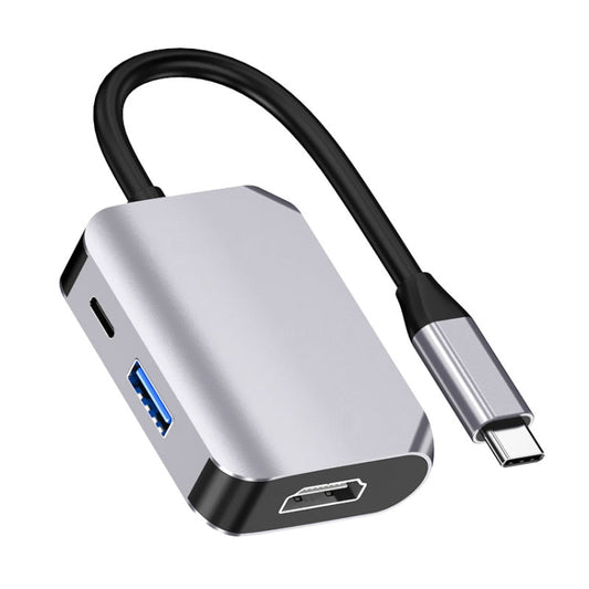 HW-6003 3 In 1 Type-C / USB-C to HDMI + PD + USB 3.0 Docking Station Adapter Converter