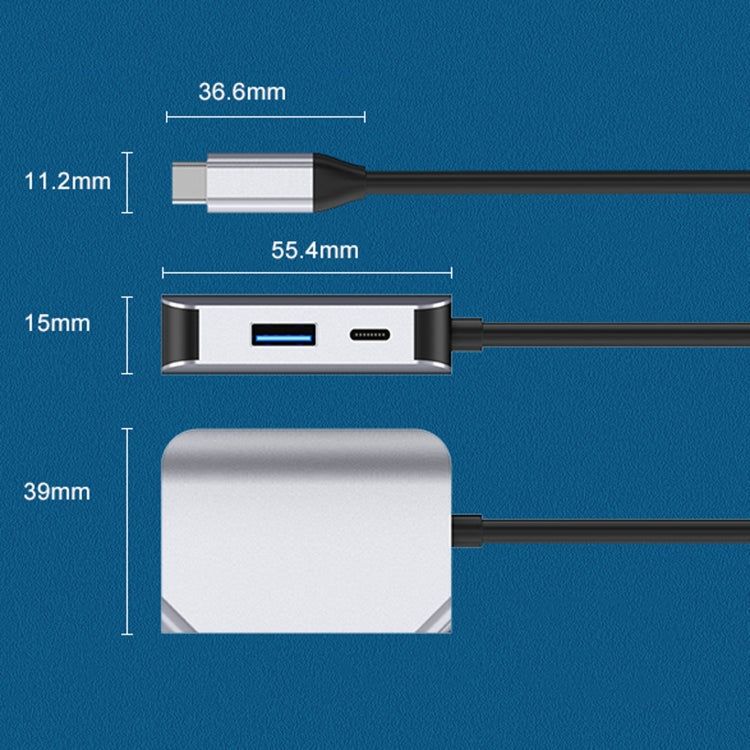 HW-6003 3 In 1 Type-C / USB-C to HDMI + PD + USB 3.0 Docking Station Adapter Converter My Store