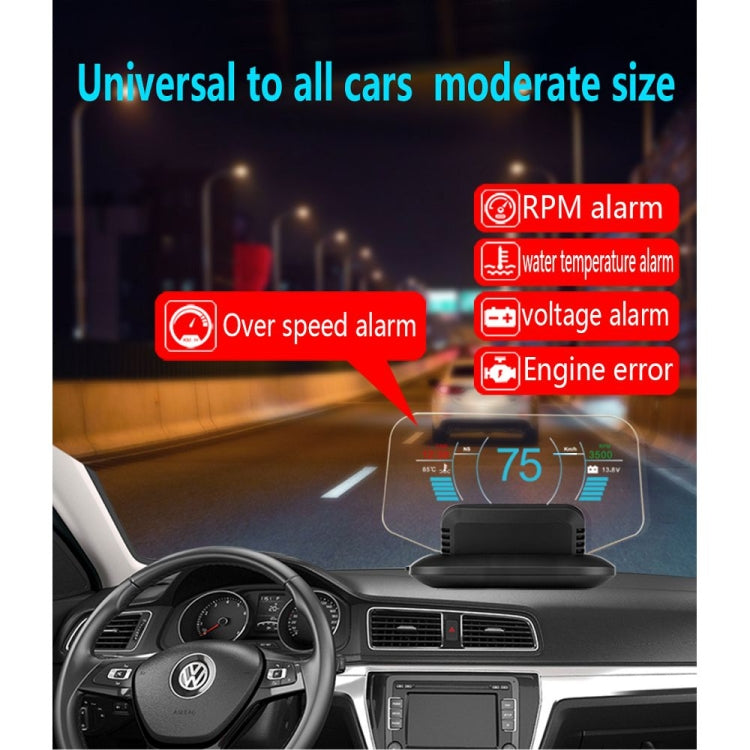 C1 OBD2 + GPS Mode Car HUD Head-up Display Compass / Speed / Water Temperature / Voltage Display / Speed / Fault Alarm / Navigation Function