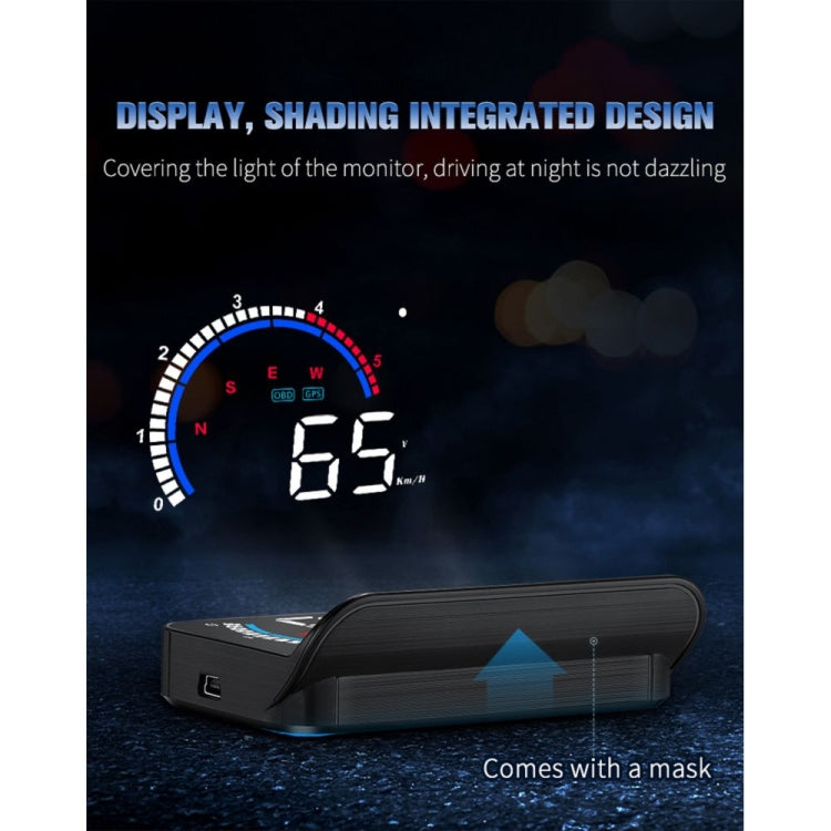 M13 Plus OBD2 + GPS Mode Car Head-up Display HUD Overspeed / Speed / Water Temperature Alarm ÎҵÄÉ̵ê