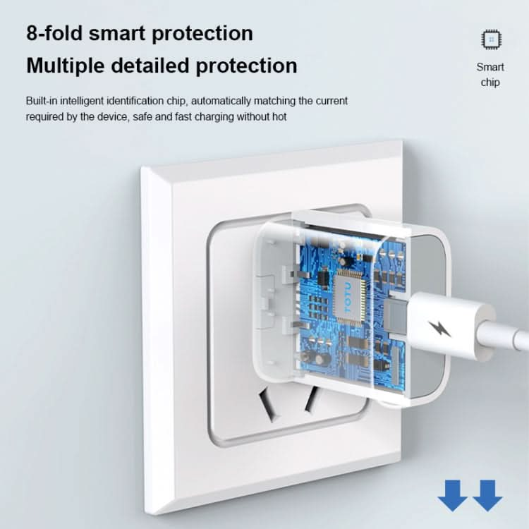 TOTUDESIGN Glory Series 20W Type-C / USB-C Fast Charging Travel Charger Power Adapter,