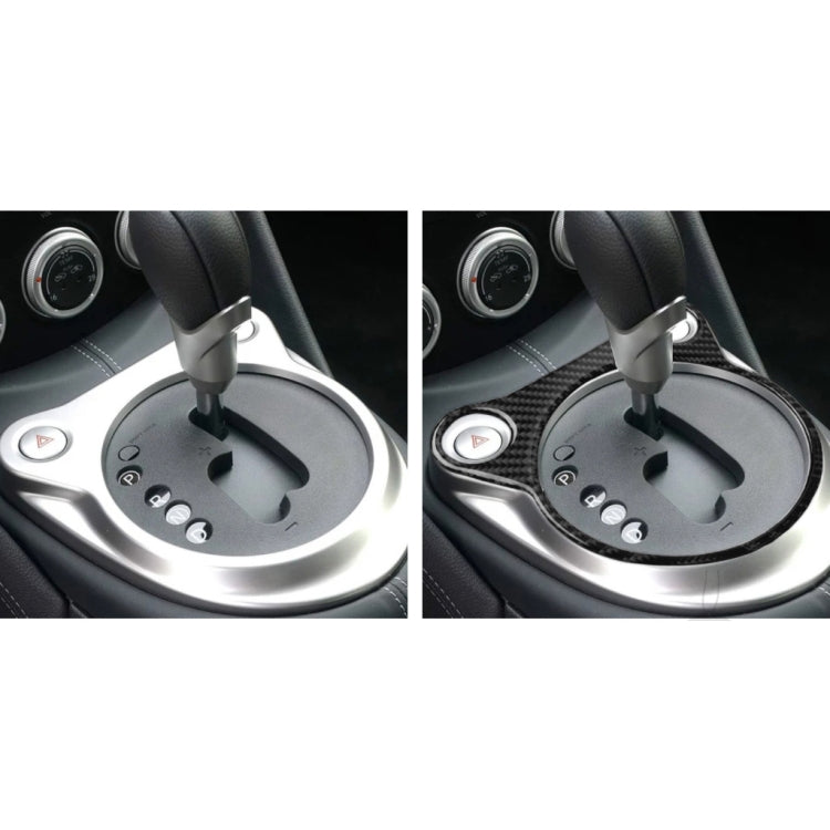 Car Carbon Fiber Whole Gear Position Console Panel Decorative Sticker for Nissan 370Z Z34 2009-, Left and Right Drive Universal ÎҵÄÉ̵ê