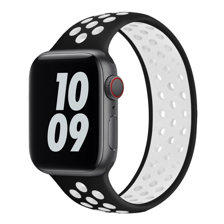 Elastic Silicone Watchband For Apple Watch Series 6 & SE & 5 & 4 40mm / 3 & 2 & 1 38mm, Length:150mm