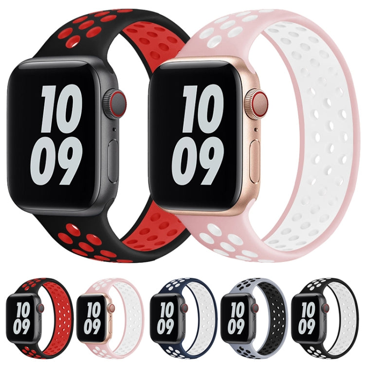 Elastic Silicone Watchband For Apple Watch Series 6 & SE & 5 & 4 40mm / 3 & 2 & 1 38mm, Length:150mm