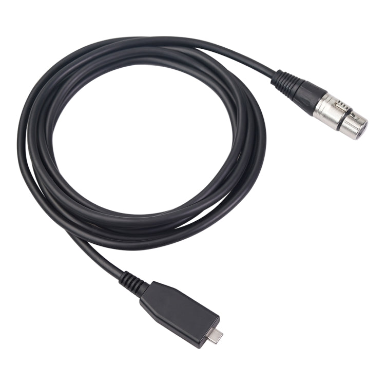 TY18 USB-C / Type-C Male to Cannon Female Microphone Recording Cable