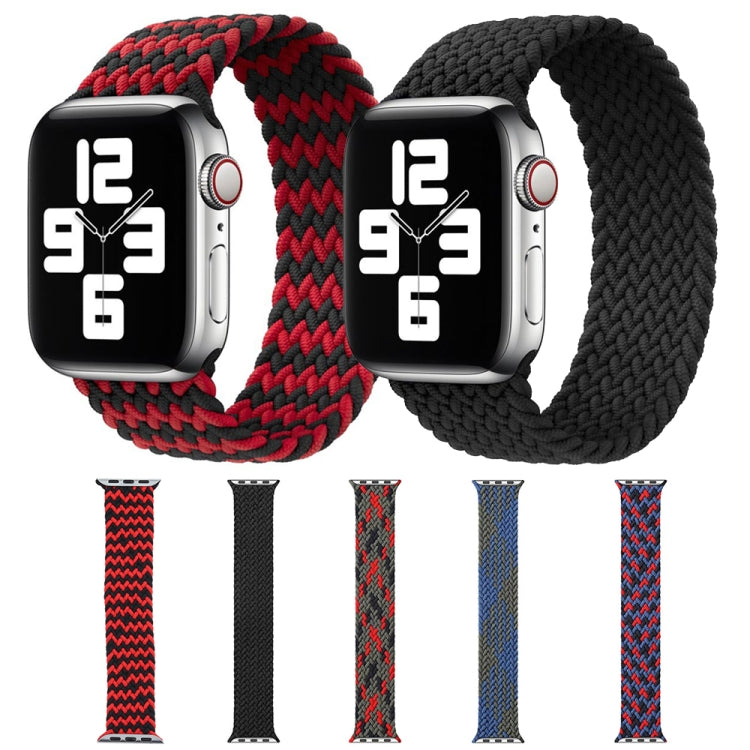 Mixed Color Nylon Braided Single Loop Replacement Watchbands For Apple Watch Series 6 & SE & 5 & 4 40mm / 3 & 2 & 1 38mm