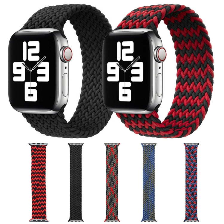 Mixed Color Nylon Braided Single Loop Replacement Watchbands For Apple Watch Series 6 & SE & 5 & 4 44mm / 3 & 2 & 1 42mm