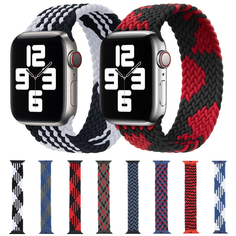 Plastic Buckle Mixed Color Nylon Braided Single Loop Replacement Watchbands For Apple Watch Series 6 & SE & 5 & 4 44mm / 3 & 2 & 1 42mm, Series 2