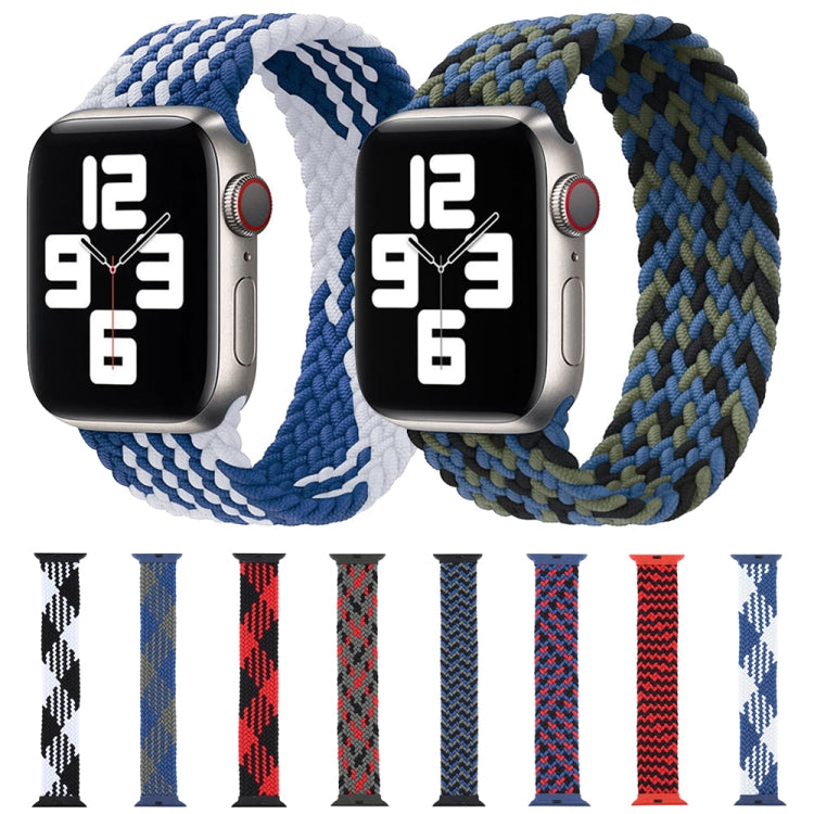 Plastic Buckle Mixed Color Nylon Braided Single Loop Replacement Watchbands For Apple Watch Series 6 & SE & 5 & 4 44mm / 3 & 2 & 1 42mm, Series 2