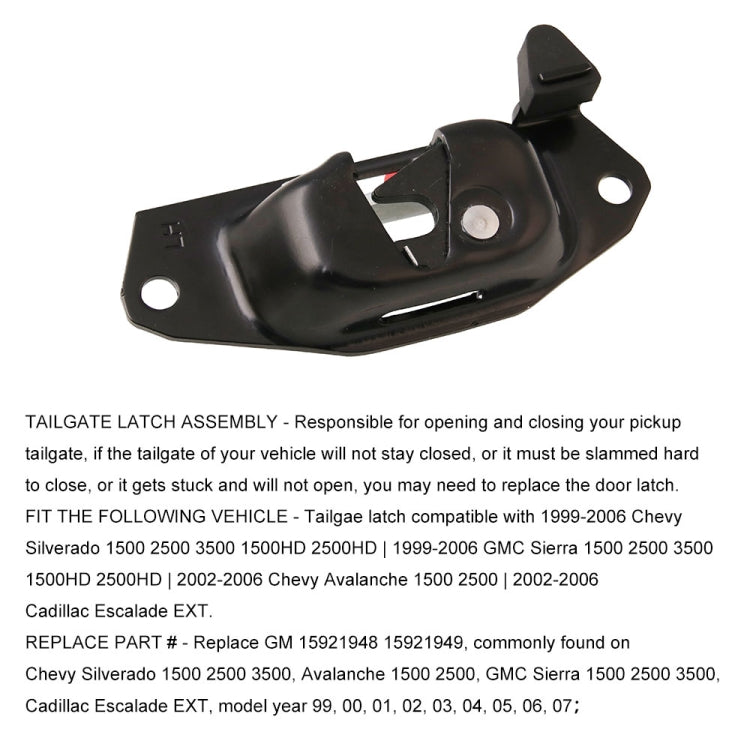 2 PCS Car Left and Right Tailgate Latch Lever for Chevrolet 15921948 / 15921949-Reluova