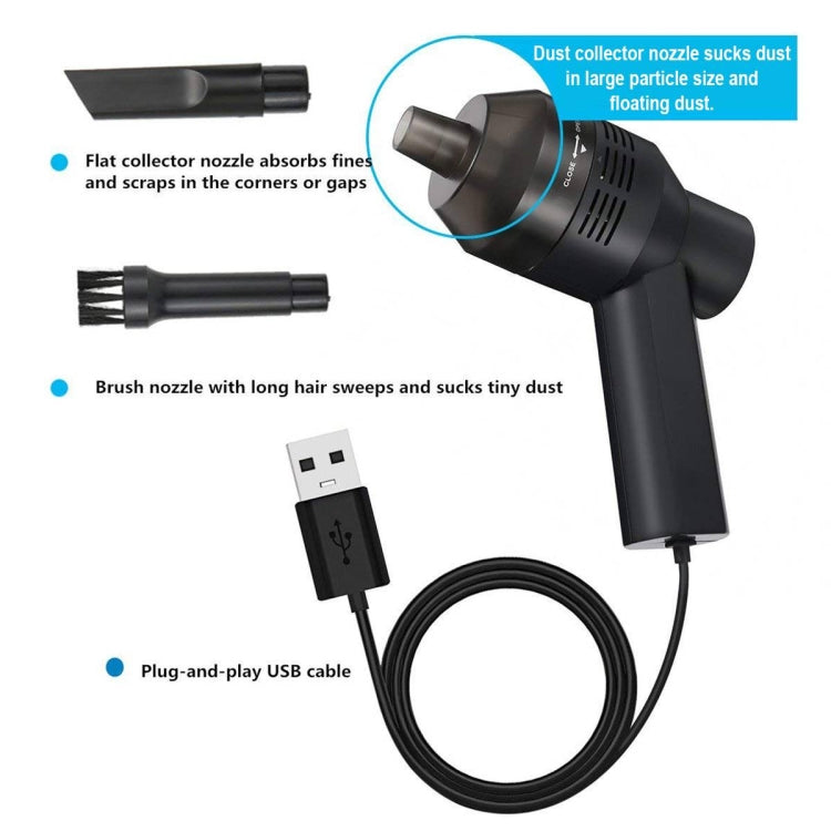 HK-6019D Portable Household Car Handheld Mini USB Vacuum Cleaner Dust Collector Cleaning Tools