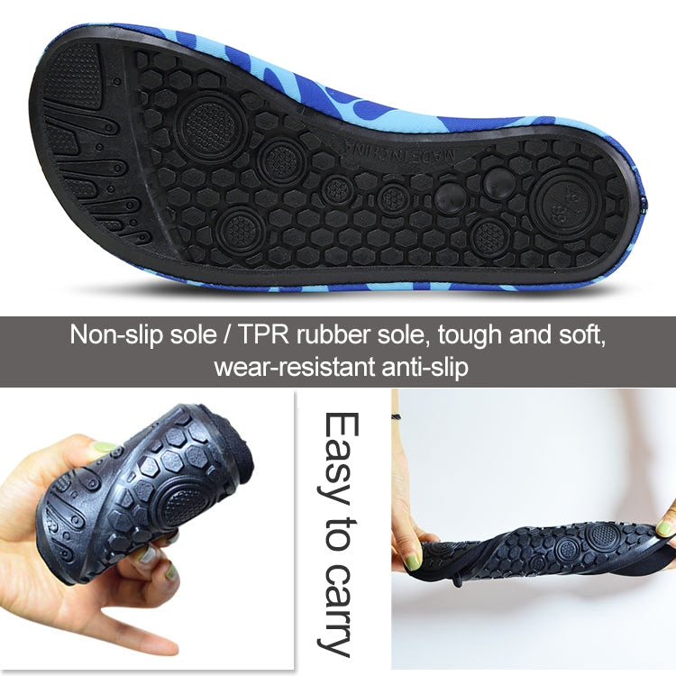 Non-slip Wear-resisting Thick Rubber Sole Diving Shoes and  Socks, One Pair, Series 2