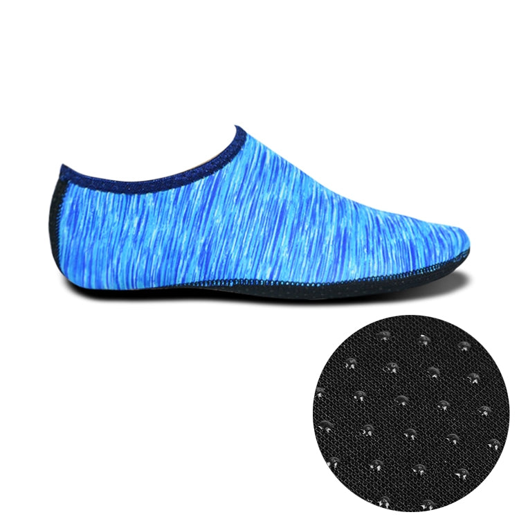 Non-slip Plastic Grain Texture Thick Cloth Sole Printing Diving Shoes and Socks, One Pair, Series 1