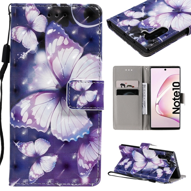 3D Painted Pattern Horizontal Flip Leather Case, with Wallet & Holder & Card Slots & Lanyard-Reluova