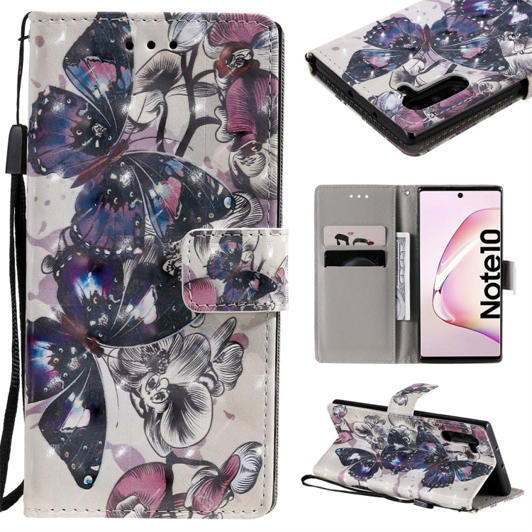 3D Painted Pattern Horizontal Flip Leather Case, with Wallet & Holder & Card Slots & Lanyard-Reluova