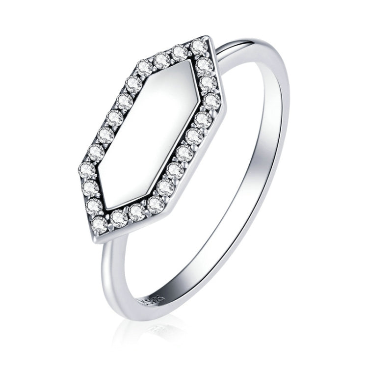 S925 Sterling Silver Shining Geometry Women Ring My Store