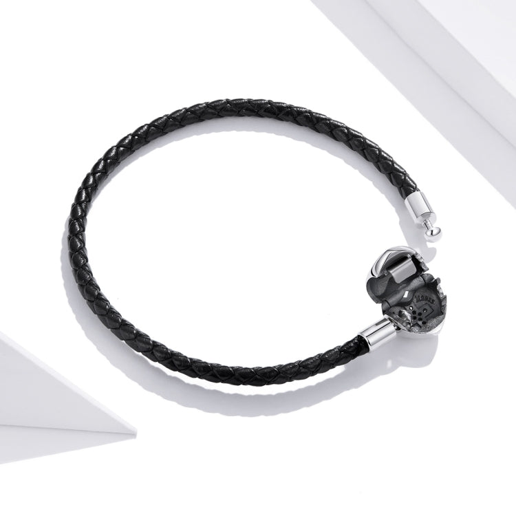 S925 Sterling Silver Cross Braided Rope Women Bracelet Jewelry My Store