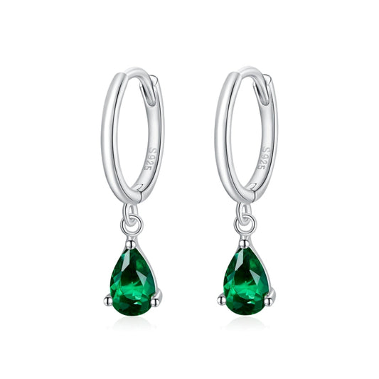 S925 Sterling Silver Water Drop Zircon Women Earrings My Store