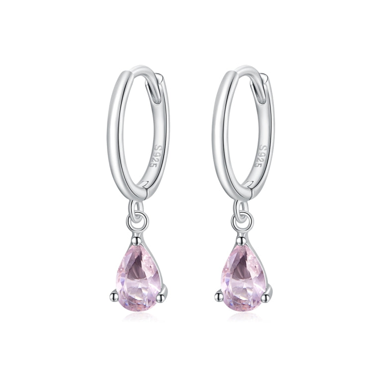 S925 Sterling Silver Water Drop Zircon Women Earrings My Store