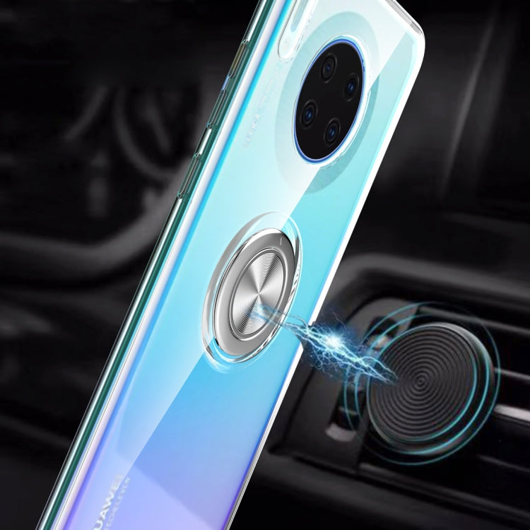 Shockproof Transparent TPU Protective Case with Metal Ring Holder