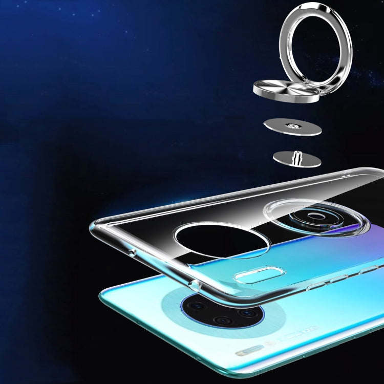 Shockproof Transparent TPU Protective Case with Metal Ring Holder