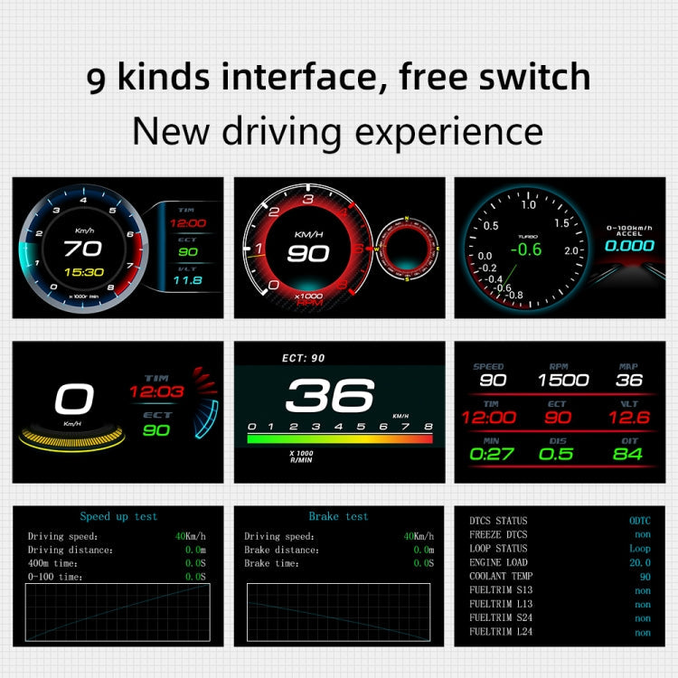 F9 OBD2 Car HUD Head-up Display Speed / Water Temperature / Voltage Display ÎҵÄÉ̵ê