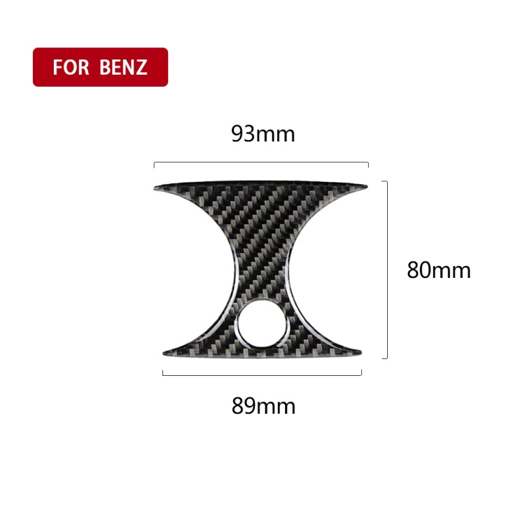 Car Carbon Fiber Rear Air Outlet Middle Decorative Sticker for Mercedes-Benz C Class W205 C180 C200 C300 GLC, Left and Right Drive Universal ÎҵÄÉ̵ê