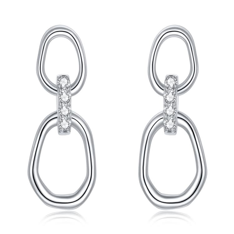 S925 Sterling Silver Simple Geometry Women Earrings Reluova