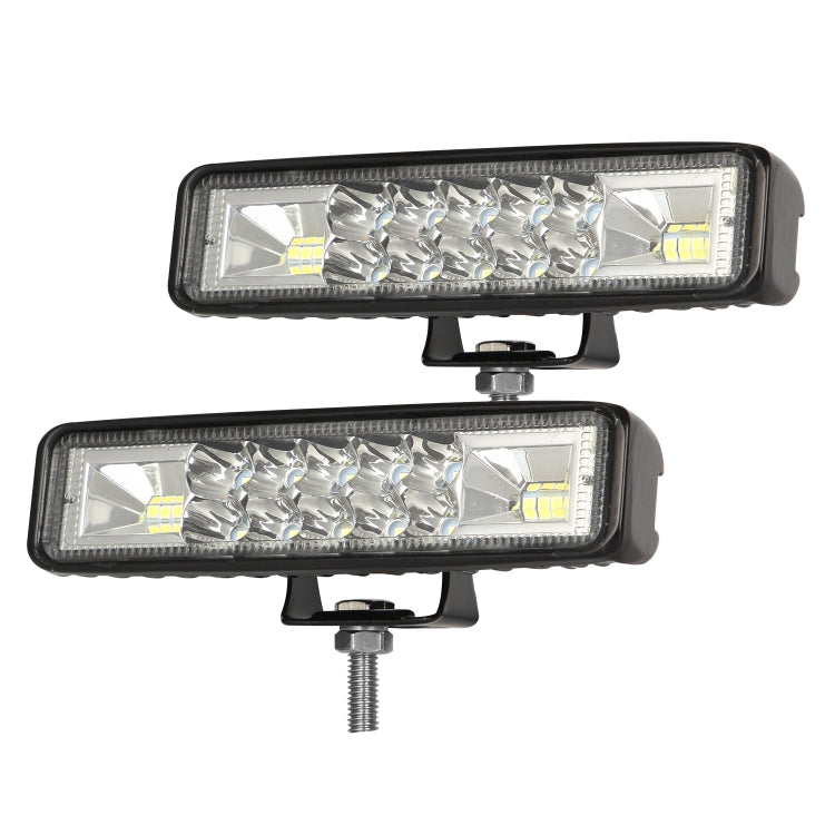 2 PCS Car 6 inch Dual-row Mixed Light Strip Lamp Floodlight & Spotlight Work Light-Reluova