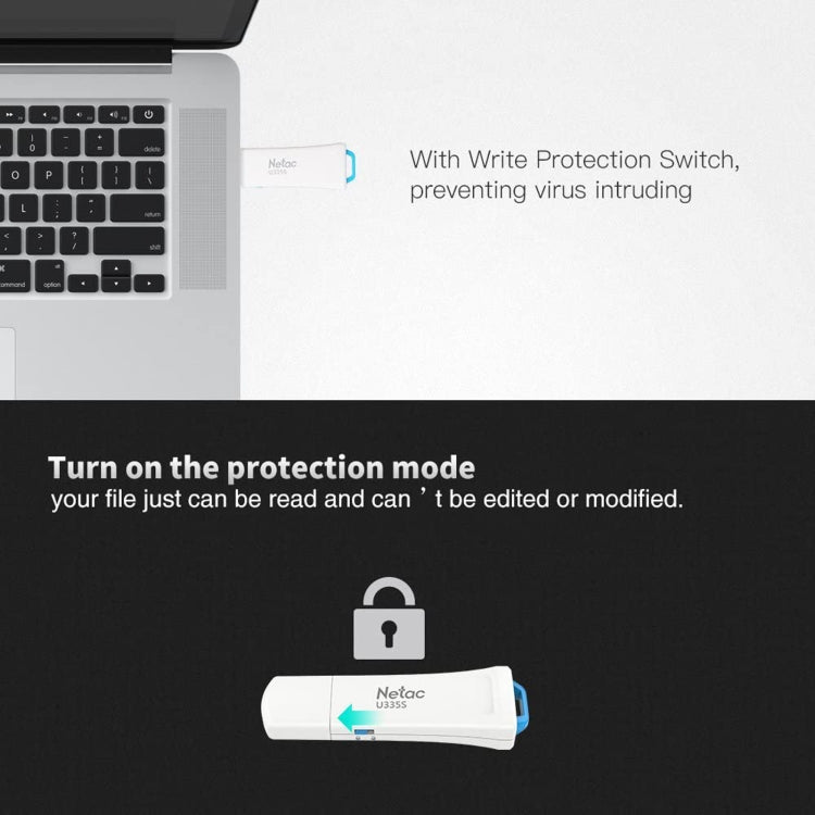 Netac U335S USB 3.0 High Speed Antivirus Write Protection USB Flash Drives U Disk My Store