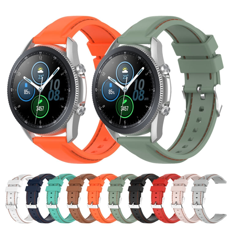 For Samsung Galaxy Watch 3 41mm / Active2 / Active / Gear Sport 20mm Silicone Replacement Strap Watchband