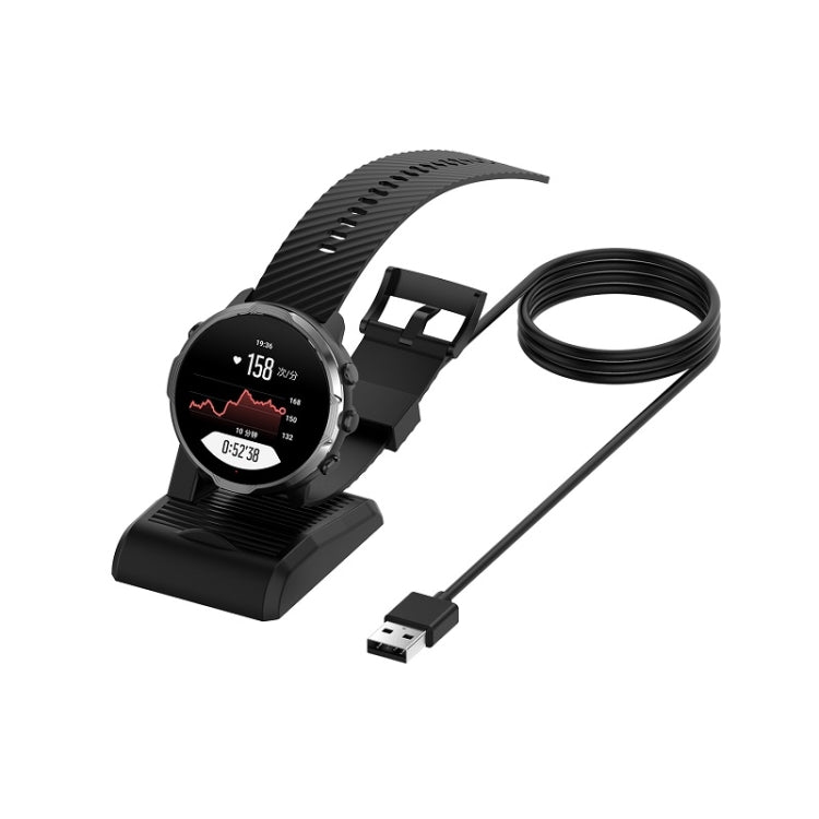 For Suunto 7 USB Vertical Magnetic Charger Holder with Data Function, Length: 1m