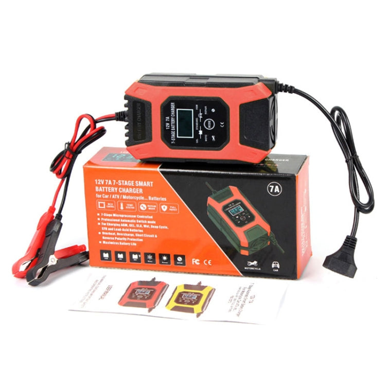 FOXSUR Car / Motorcycle Repair Charger 12V 7A 7-stage + Multi-battery Mode Lead-acid Battery Charger ÎҵÄÉ̵ê